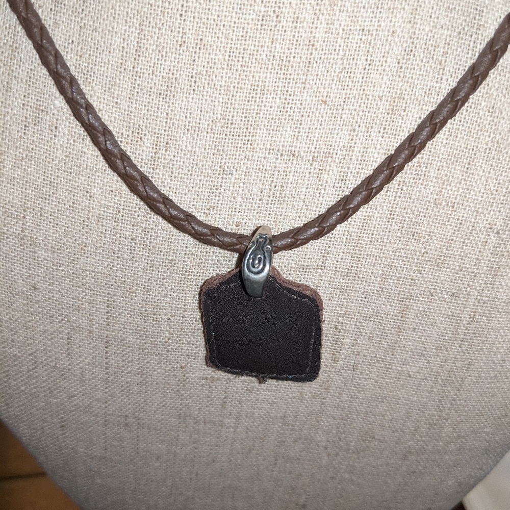 Leather Pendant Necklace